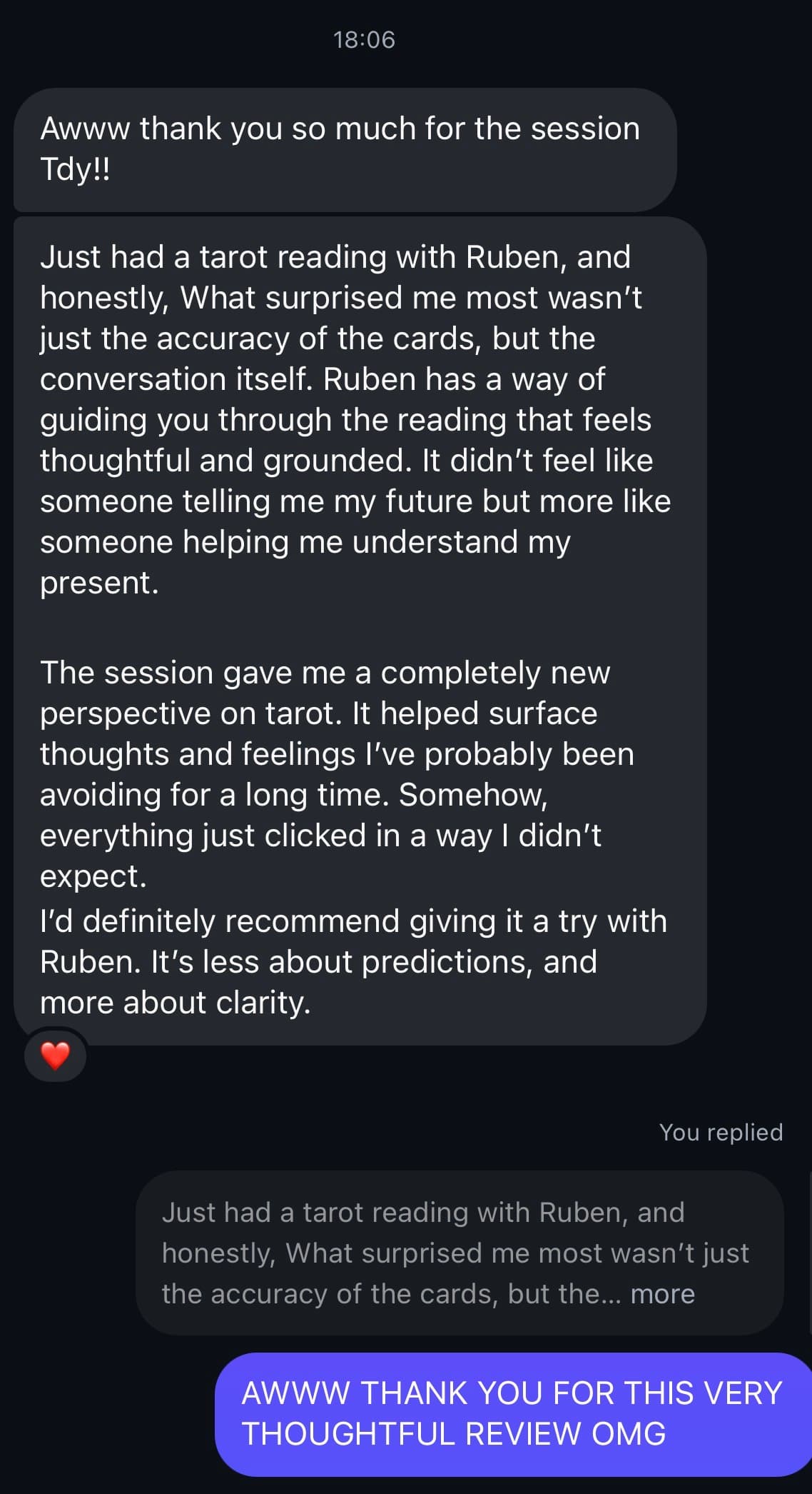 Client testimonial 1